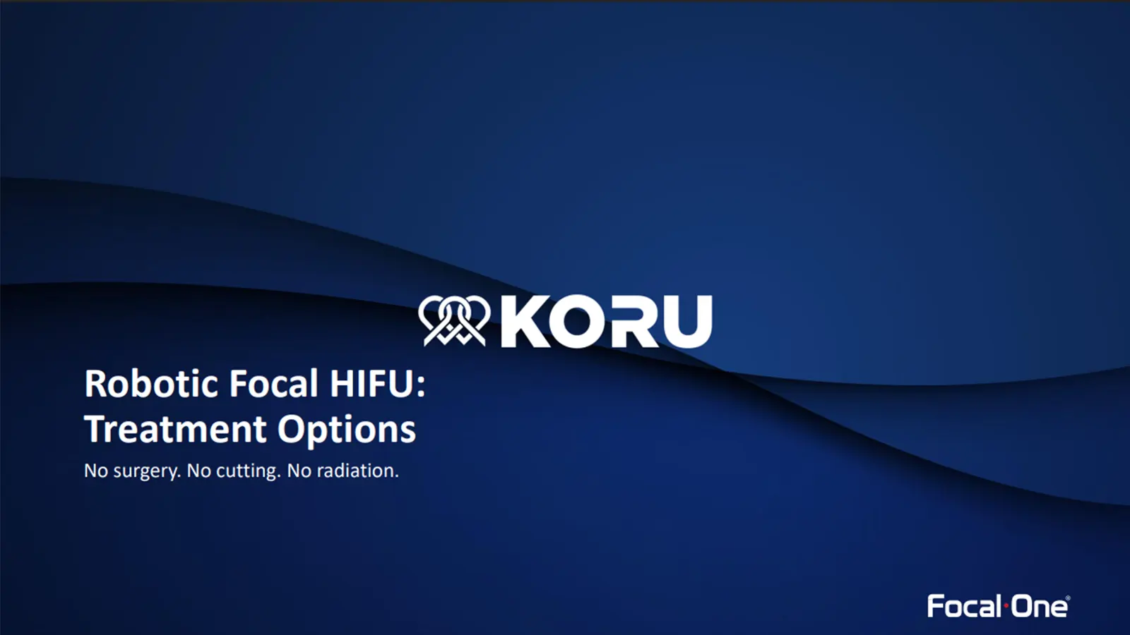 Robotic Focal HIFU: Treatment Options